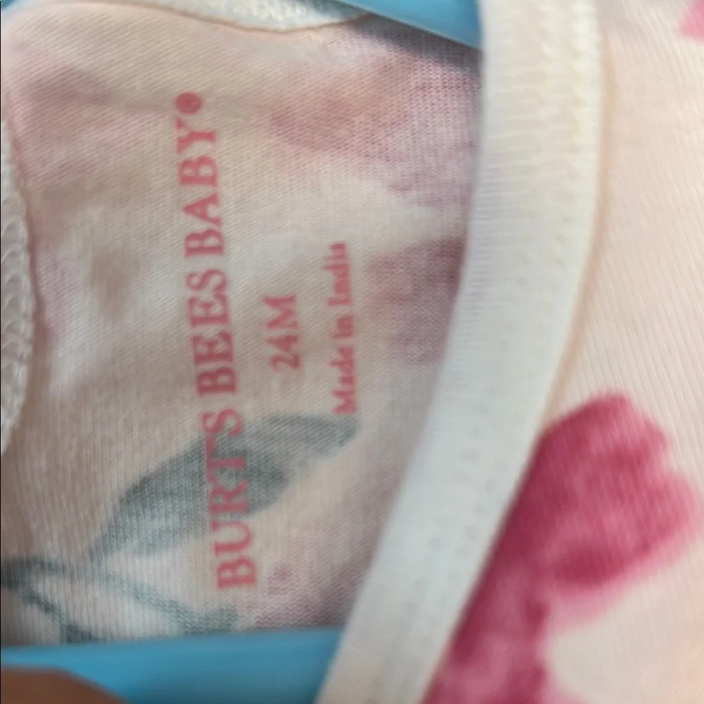 Burt's Bees Pink‎ girl's romper